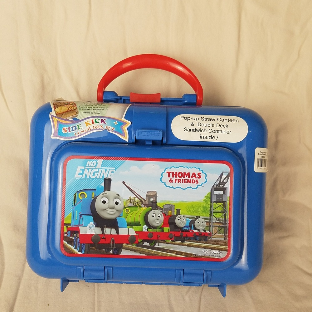 Thomas  Train & Friends Lunch Box Kids Blue Like New thermos food stay  Pecoware